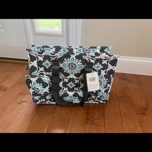 Ngil gray/teal medium tote NWT